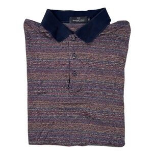 Bugatchi Uomo Polo Shirt Mens XL Multicolor Short Sleeve Golf Collared